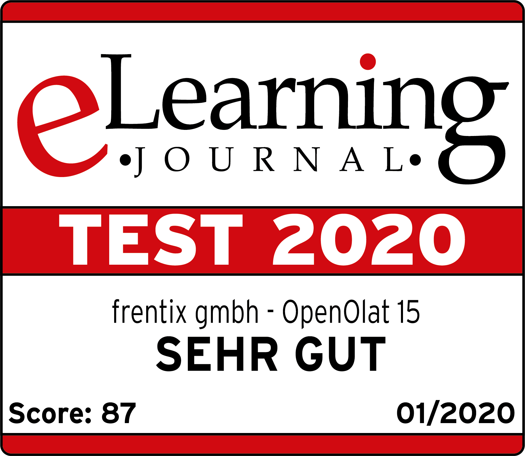 The OpenOlat LMS got a high score in the e-learning journal ranking
